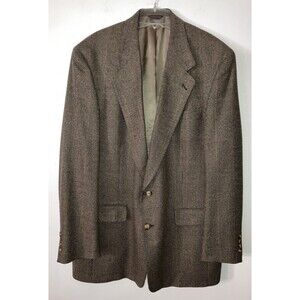 Austin Reed Dillard's Jacket Blazer Men's 44L Brown Tweed 2 Button Classic